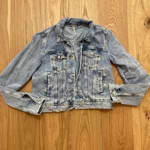 Free people rumors denim jacket size XS